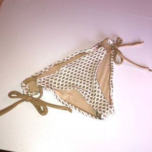 White mesh nude bikini bottom